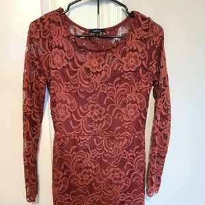 Long sleeve short dress